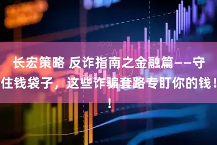 长宏策略 反诈指南之金融篇——守住钱袋子，这些诈骗套路专盯你的钱！