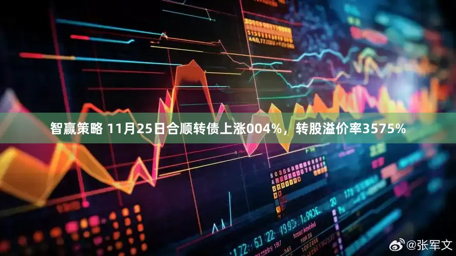 智赢策略 11月25日合顺转债上涨004%，转股溢价率3575%